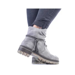 Rieker Ankle Boots & Boots-Women'S Short Boots Silver Gray