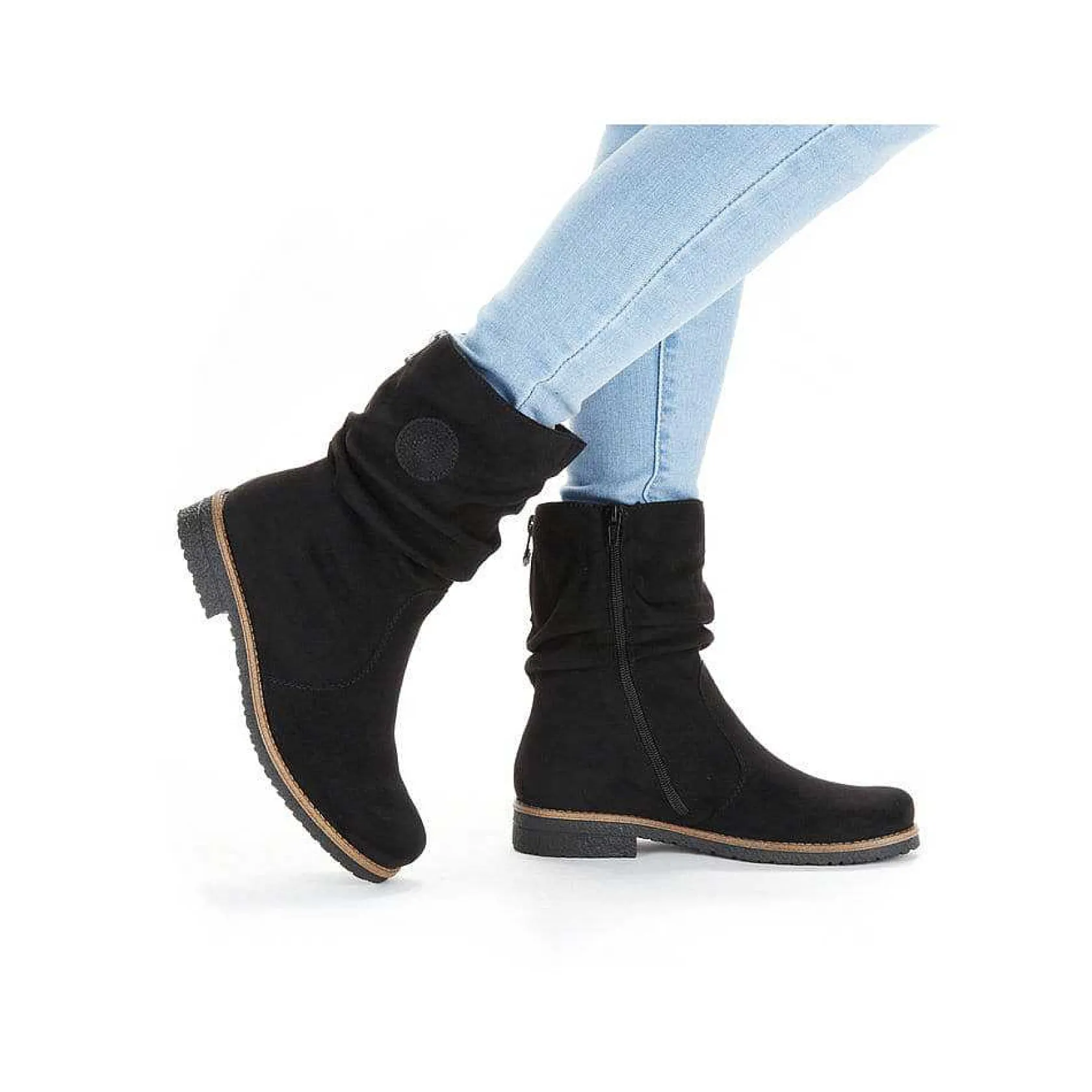 Rieker Ankle Boots & Boots-Women'S Short Boots Graphite Black