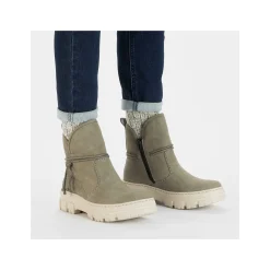 Rieker Ankle Boots & Boots-Women'S Short Boots Gray Green