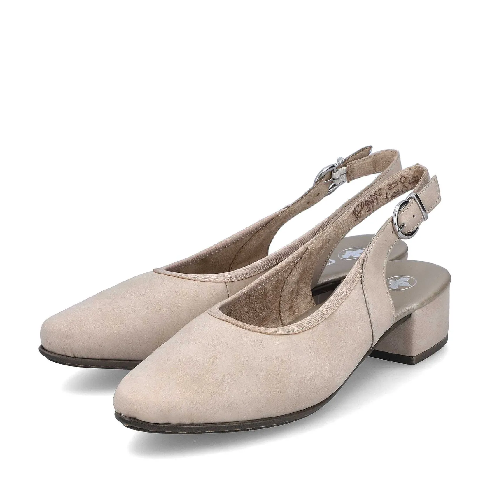 Rieker Heeled Shoes-Women'S Slingback Pumps Champagne