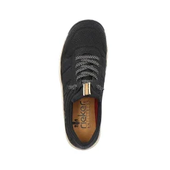 Rieker Low Shoes & Slippers-Women'S Slippers Asphalt Black