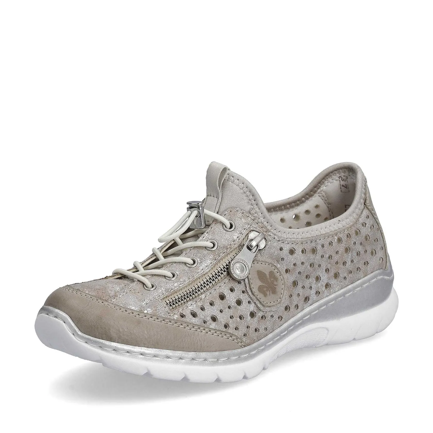 Rieker Low Shoes & Slippers-Women'S Slippers Beige Metallic