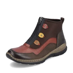 Rieker Low Shoes & Slippers-Women'S Slippers Black And Wine Red