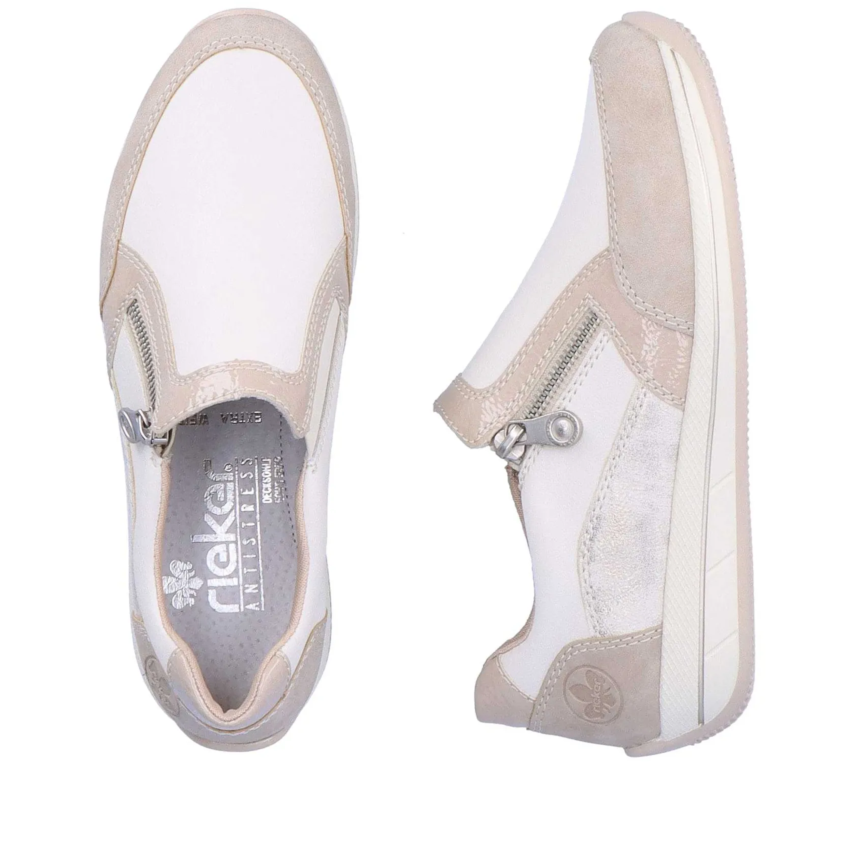 Rieker Low Shoes & Slippers-Women'S Slippers Cream White