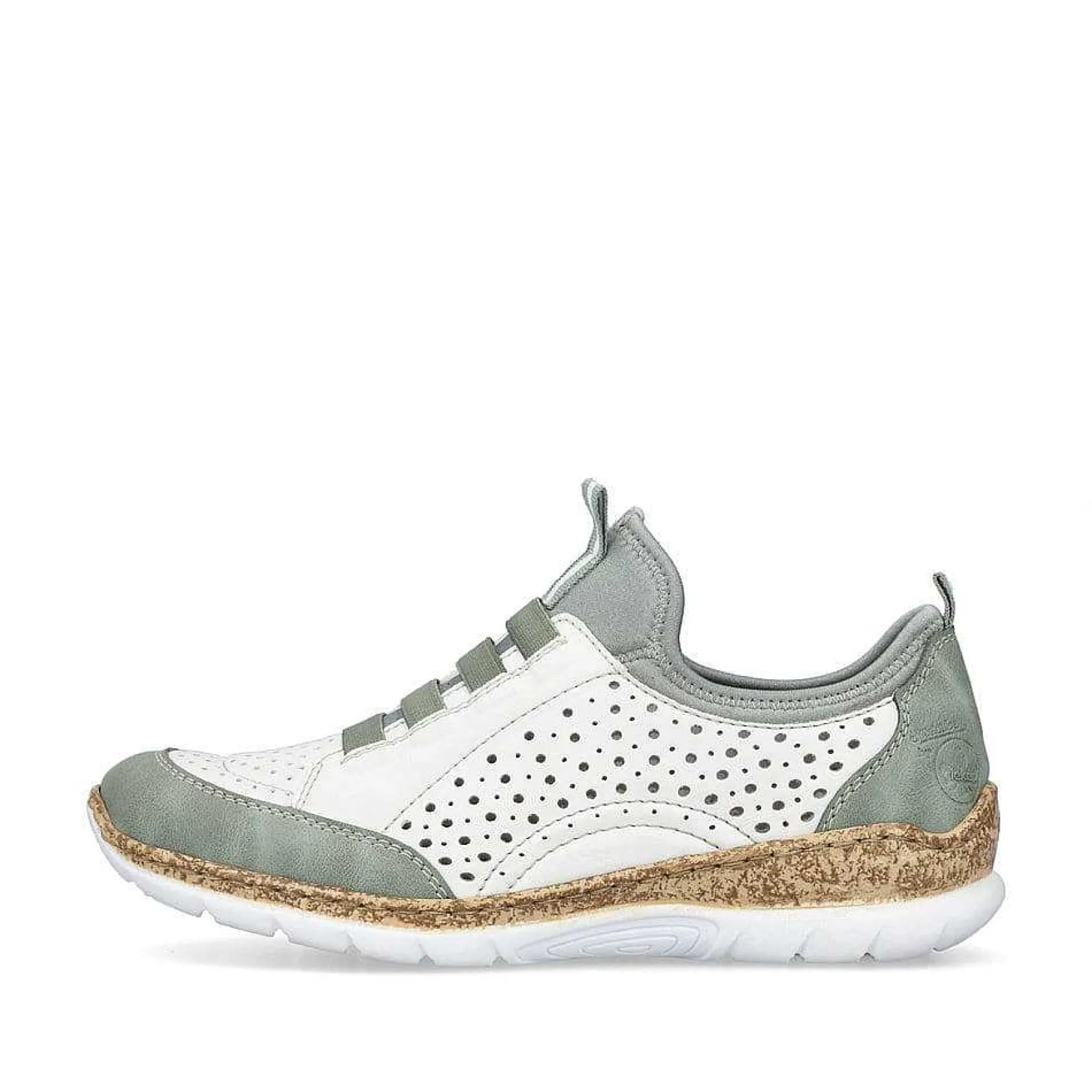 Rieker Low Shoes & Slippers-Women'S Slippers In Starry White-Mint Green