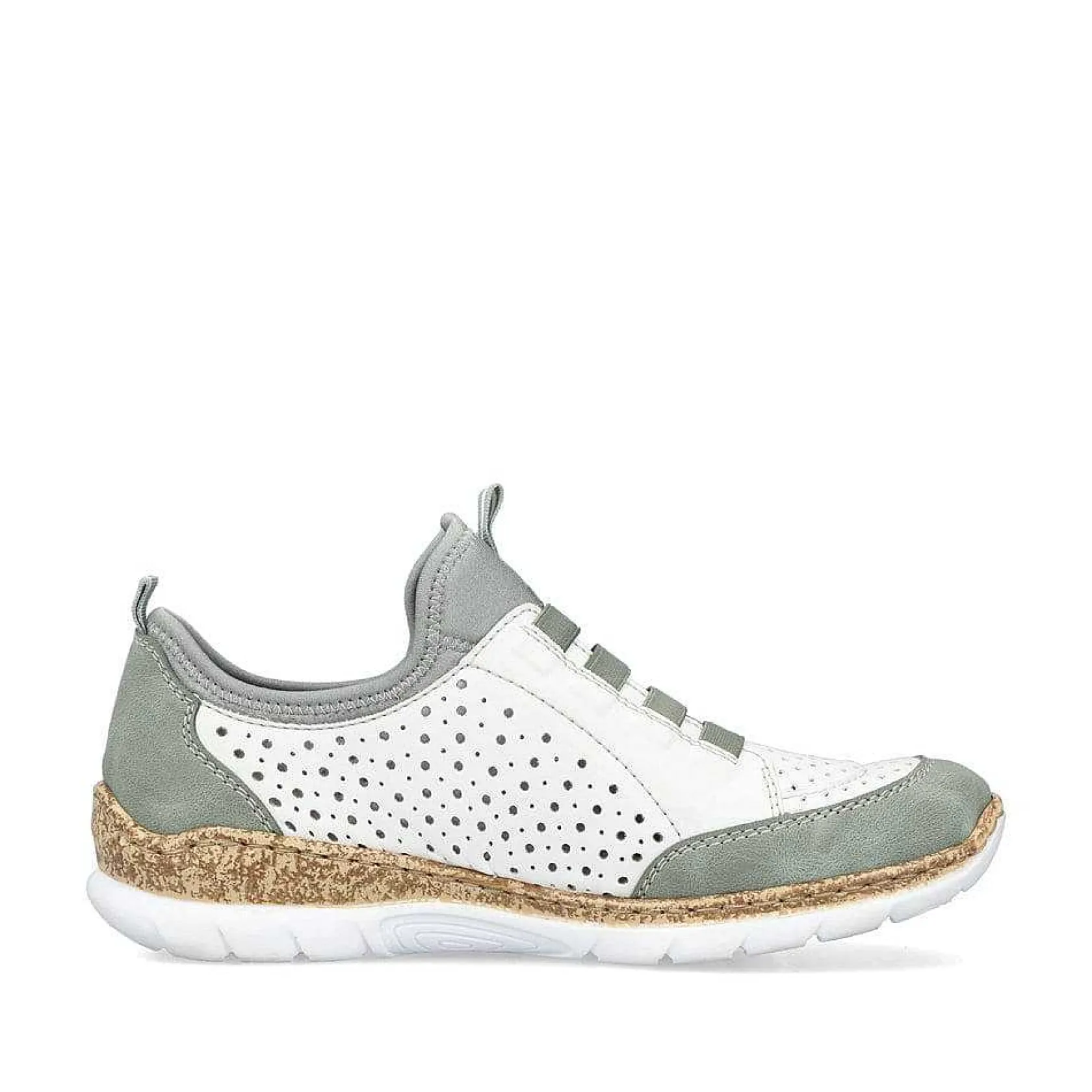 Rieker Low Shoes & Slippers-Women'S Slippers In Starry White-Mint Green