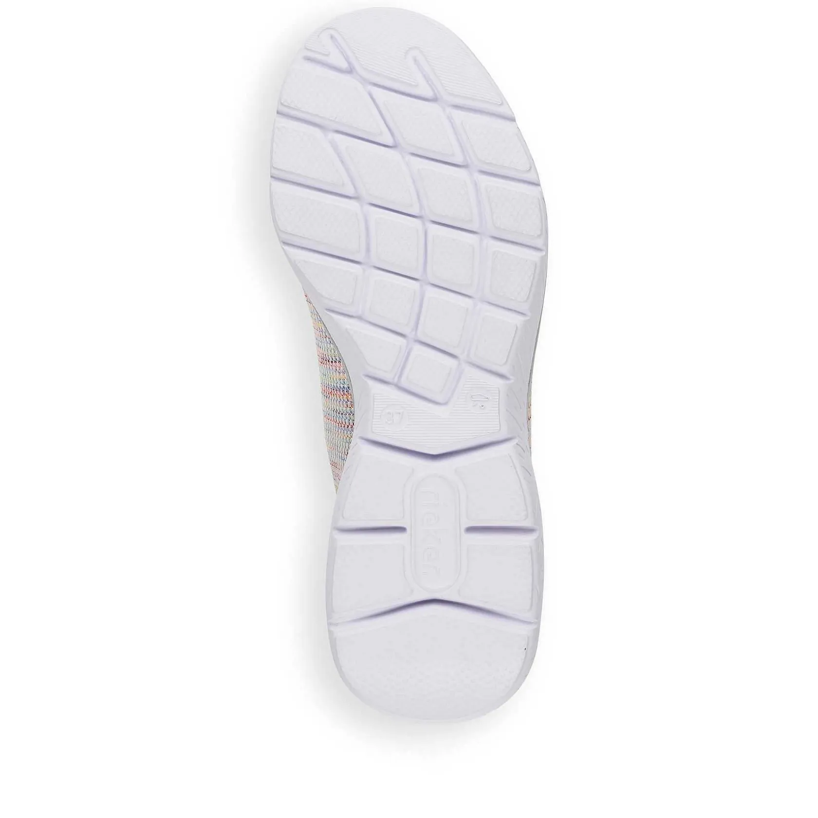 Rieker Low Shoes & Slippers-Women'S Slippers In White And Rainbow Colour