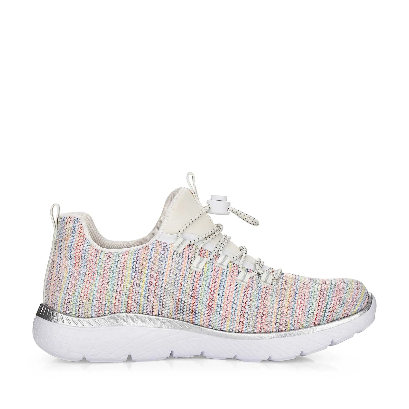 Rieker Low Shoes & Slippers-Women'S Slippers In White And Rainbow Colour