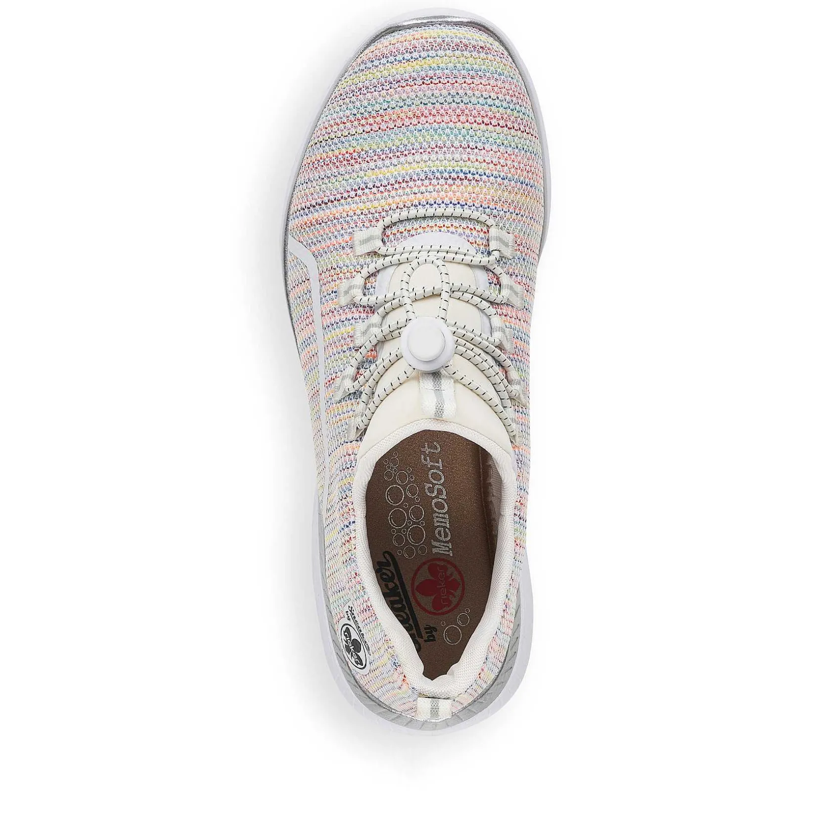 Rieker Low Shoes & Slippers-Women'S Slippers In White And Rainbow Colour