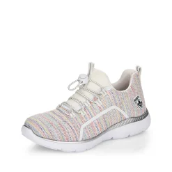 Rieker Low Shoes & Slippers-Women'S Slippers In White And Rainbow Colour