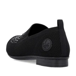 Rieker Business Shoes-Women'S Slippers Jet Black
