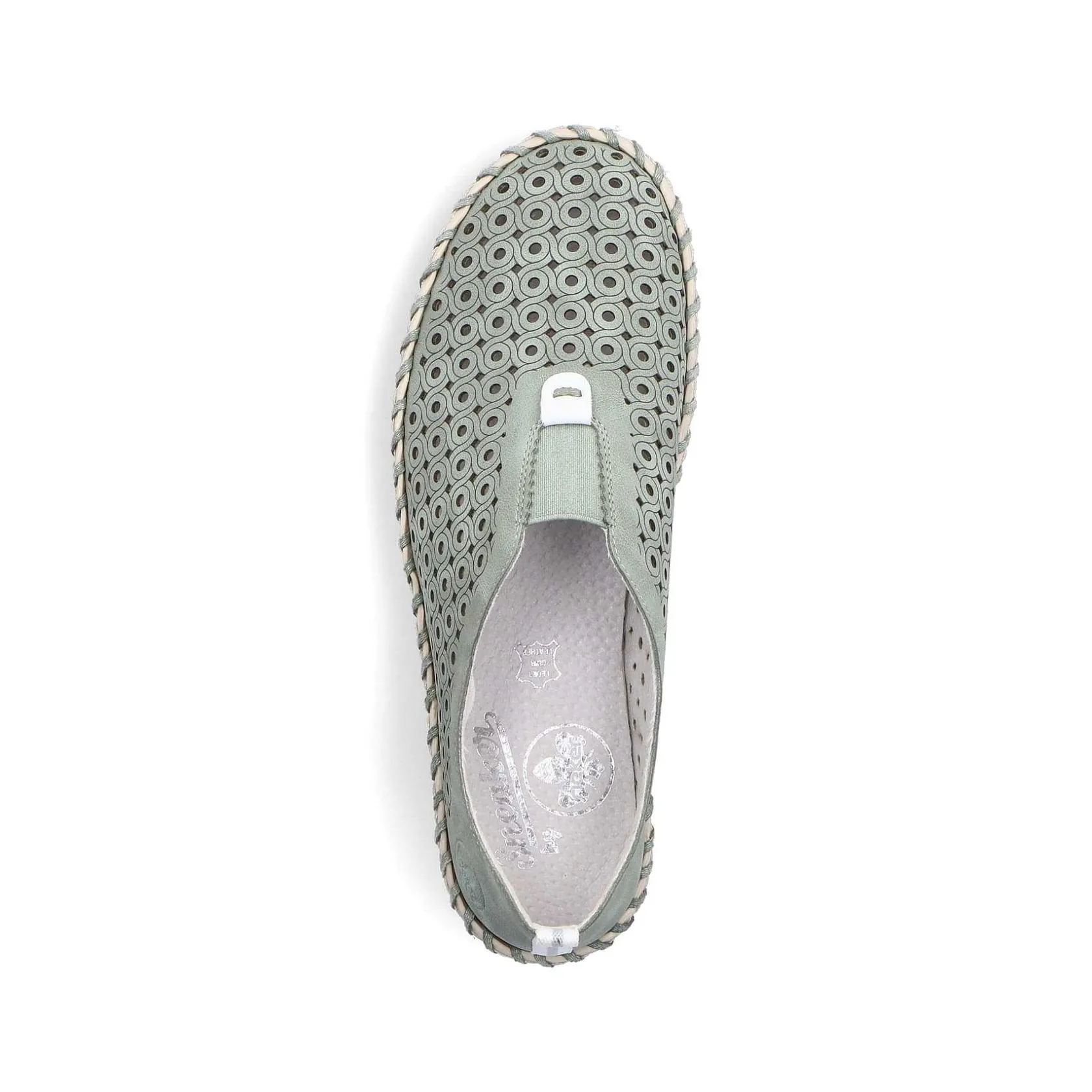 Rieker Summer Shoes-Women'S Slippers Khaki Green