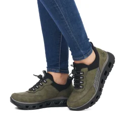 Rieker Low Shoes & Slippers-Women'S Slippers Khaki-Black