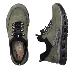 Rieker Low Shoes & Slippers-Women'S Slippers Khaki-Black