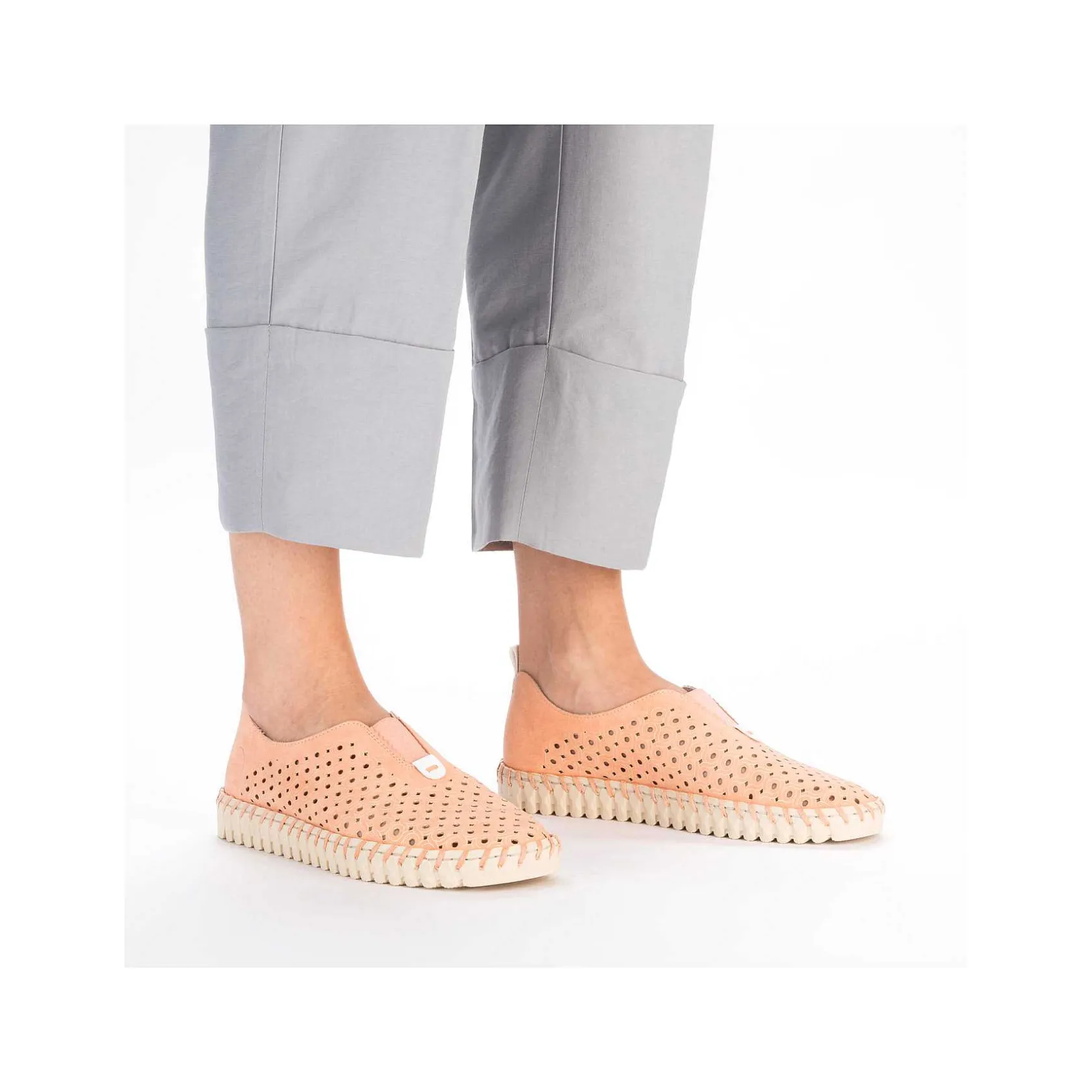 Rieker Colorful Styles-Women'S Slippers Light Orange