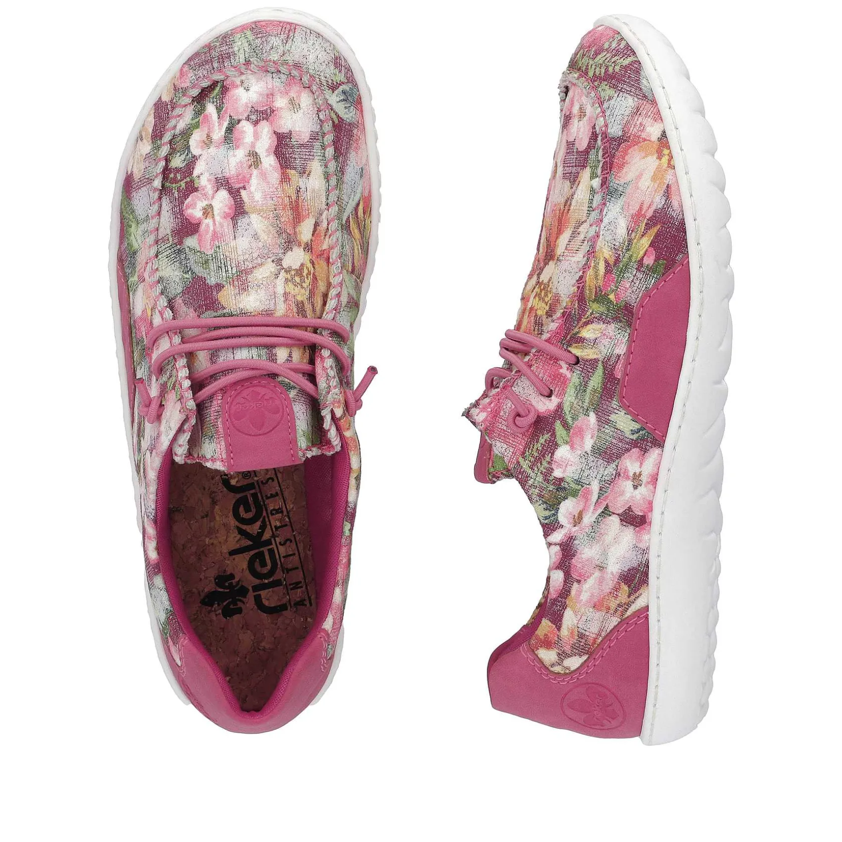 Rieker Colorful Styles-Women'S Slippers Magenta-Multi
