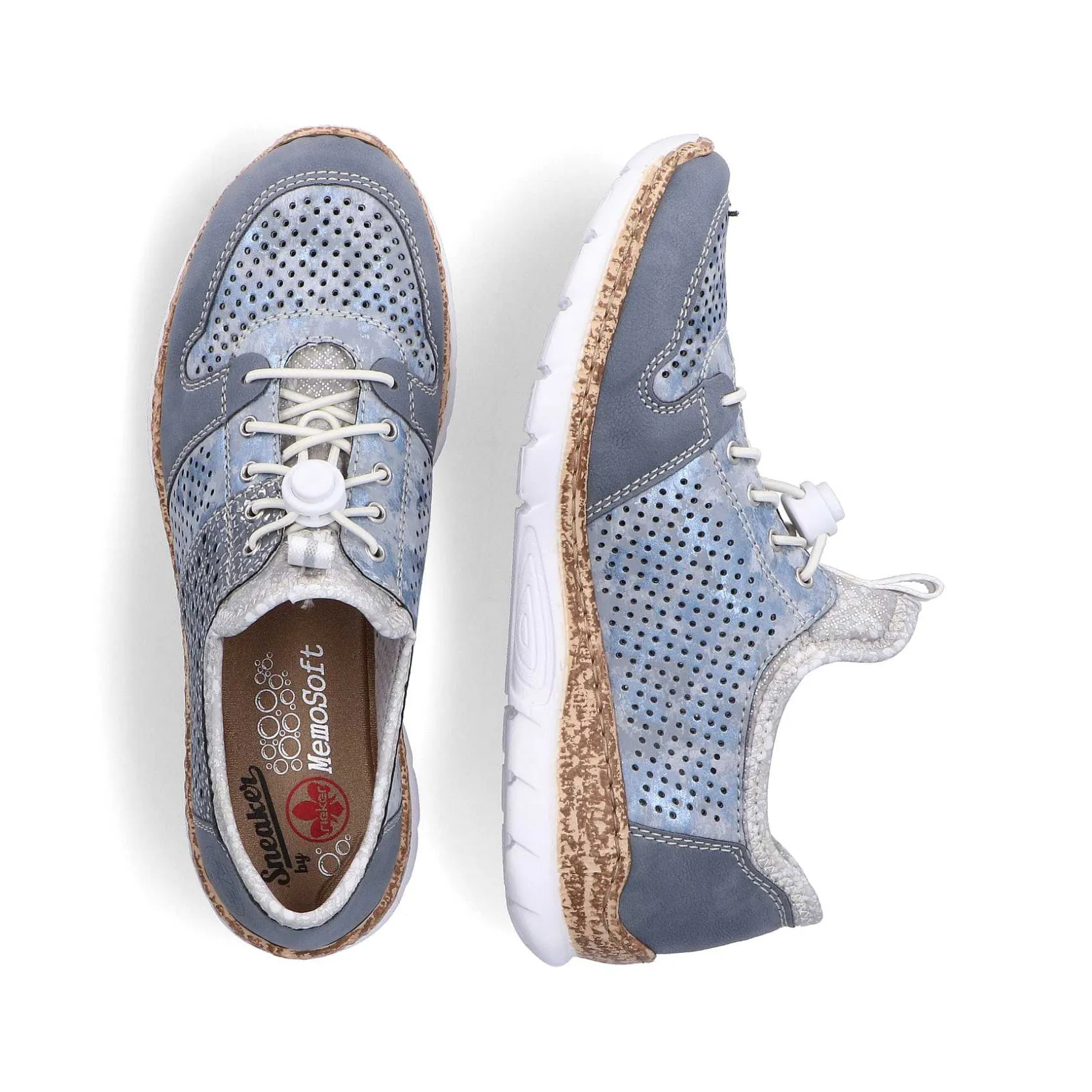 Rieker Low Shoes & Slippers-Women'S Slippers Metallic Blue