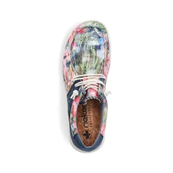 Rieker Vegan-Women'S Slippers Multi-Denim Blue