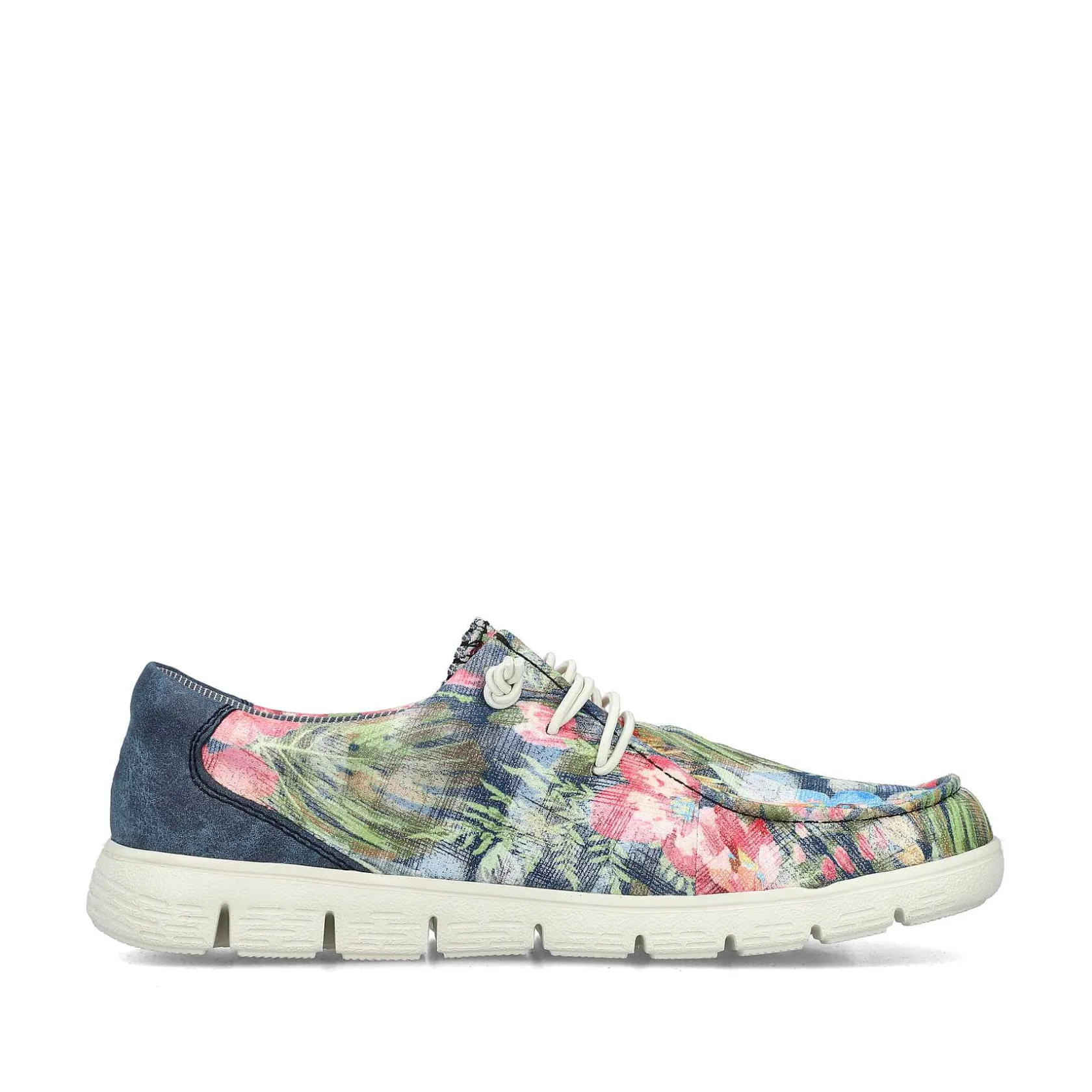 Rieker Vegan-Women'S Slippers Multi-Denim Blue