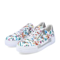 Rieker Colorful Styles-Women'S Slippers Multi-Pure White