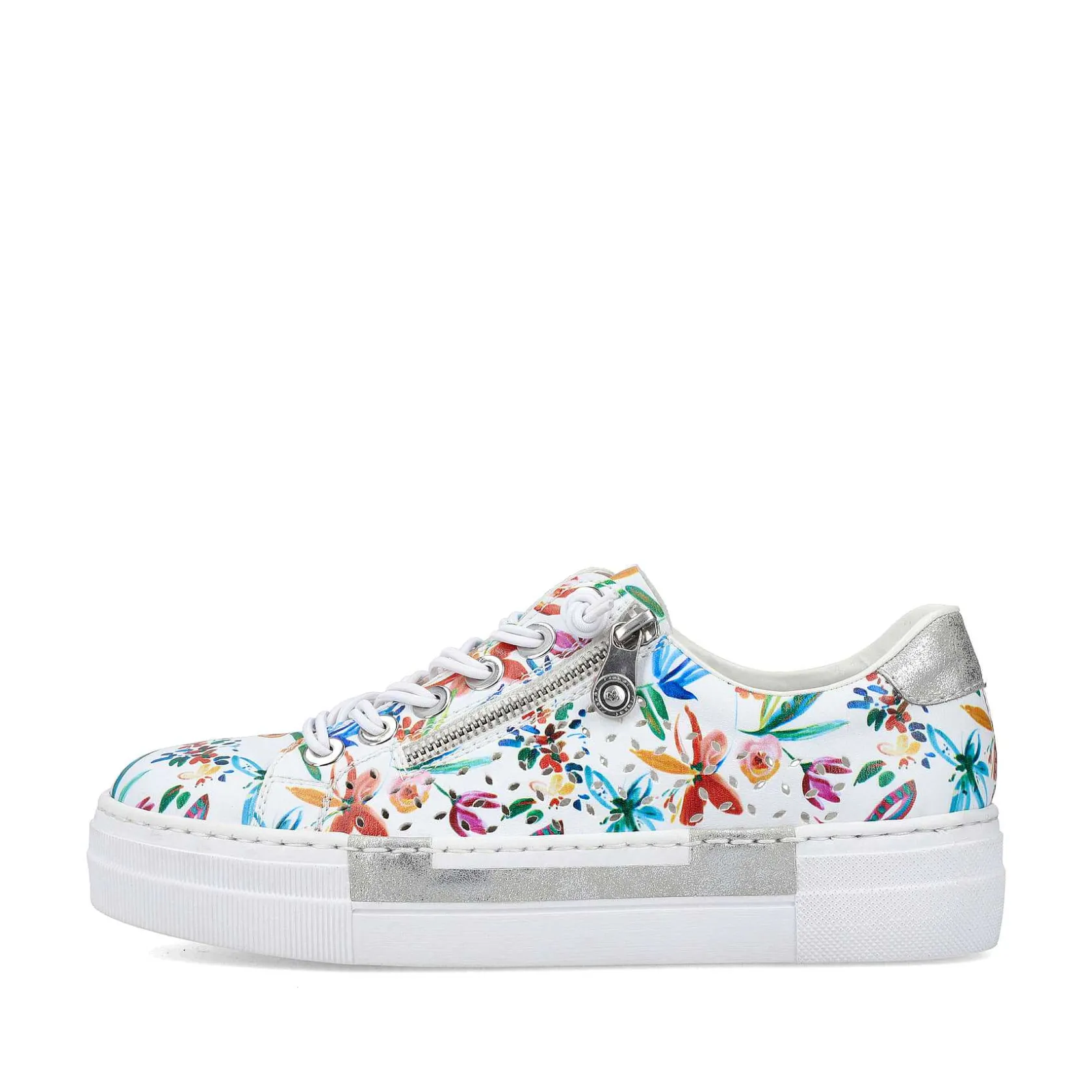 Rieker Colorful Styles-Women'S Slippers Multi-Pure White