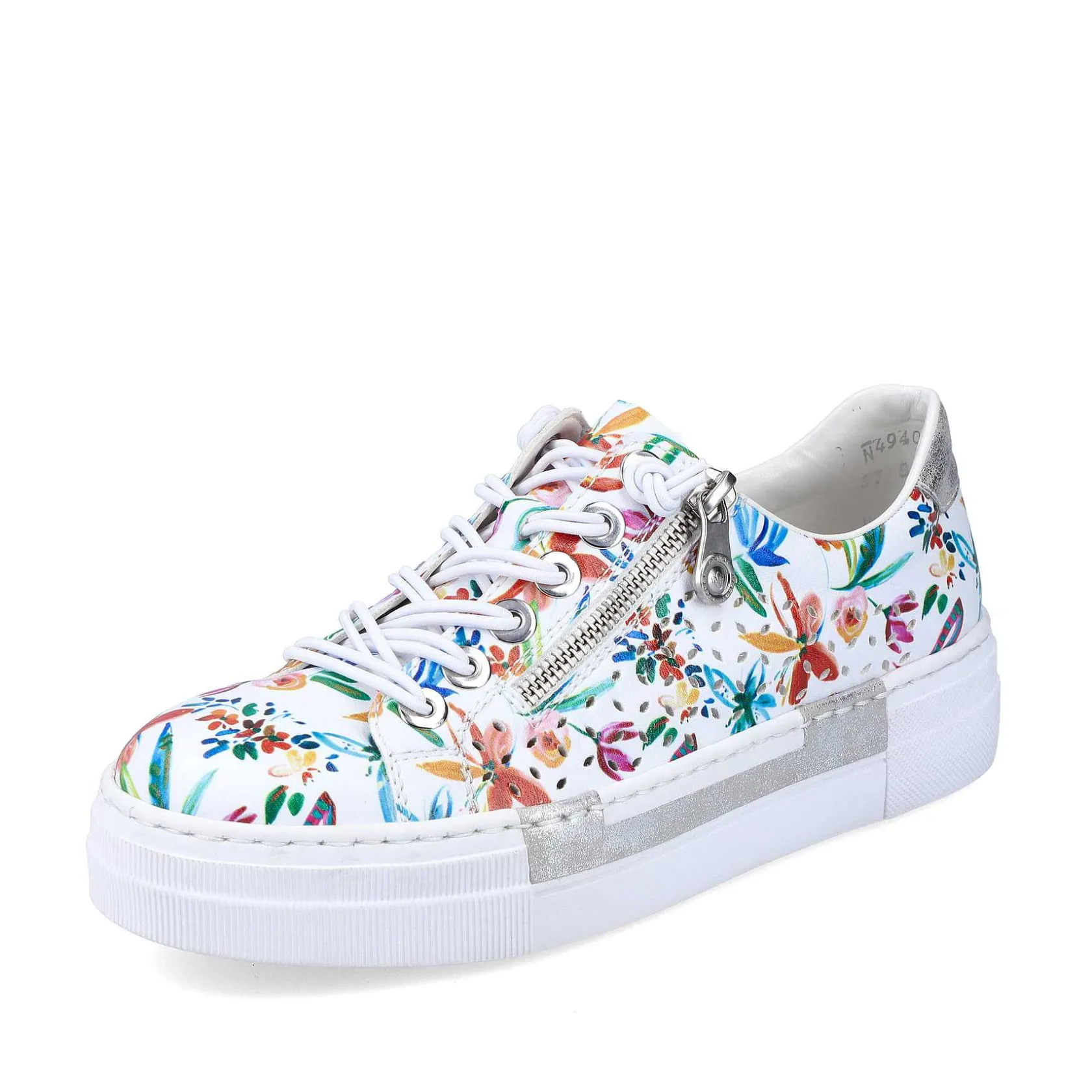 Rieker Colorful Styles-Women'S Slippers Multi-Pure White