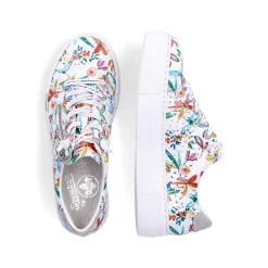 Rieker Colorful Styles-Women'S Slippers Multi-Pure White
