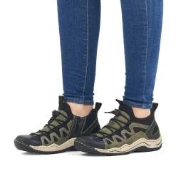 Rieker Low Shoes & Slippers-Women'S Slippers Olive Green-Black