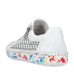 Rieker Colorful Styles-Women'S Slippers Old White