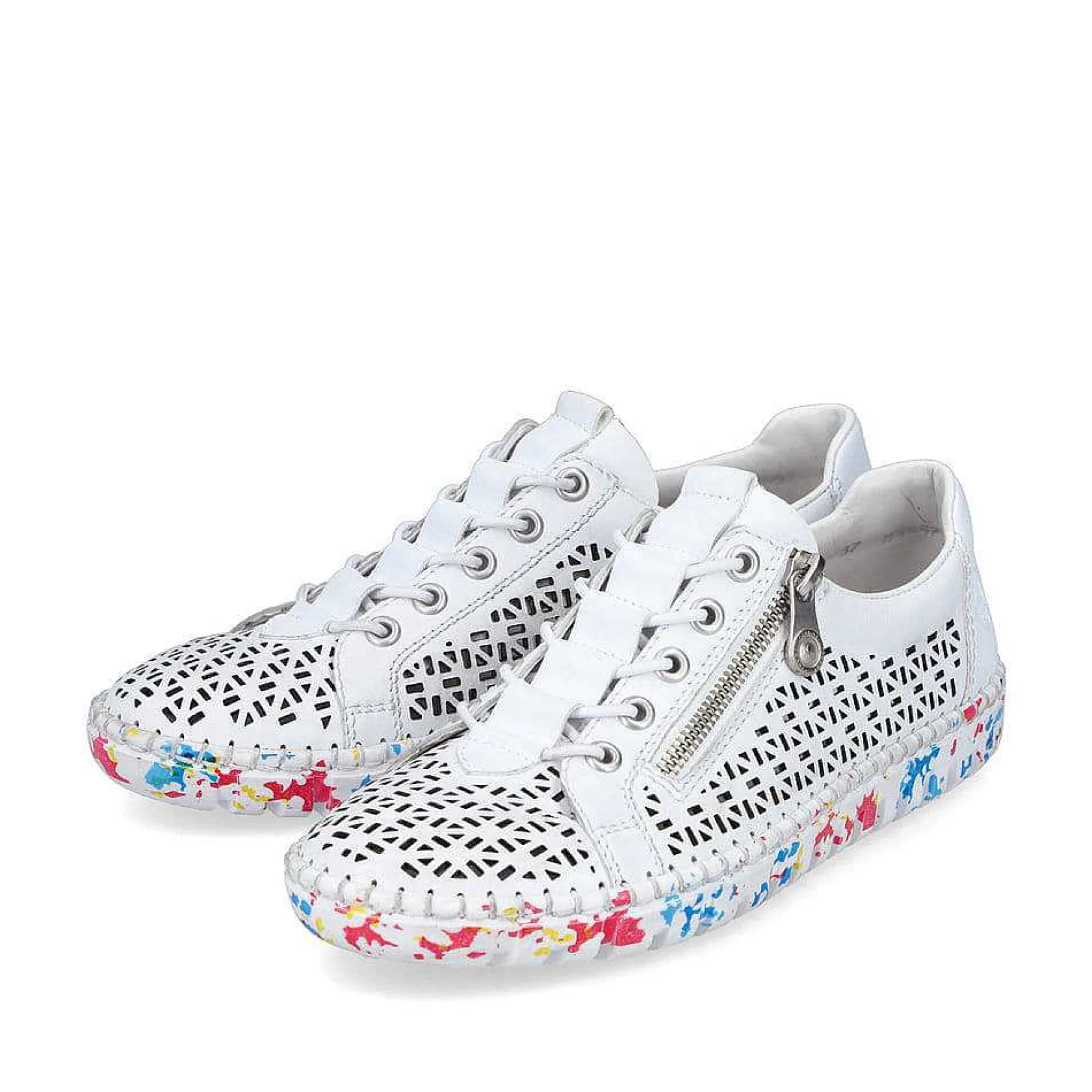 Rieker Colorful Styles-Women'S Slippers Old White