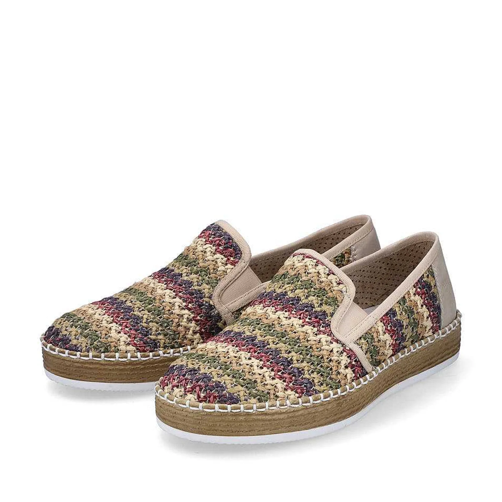 Rieker Colorful Styles-Women'S Slippers Patterned