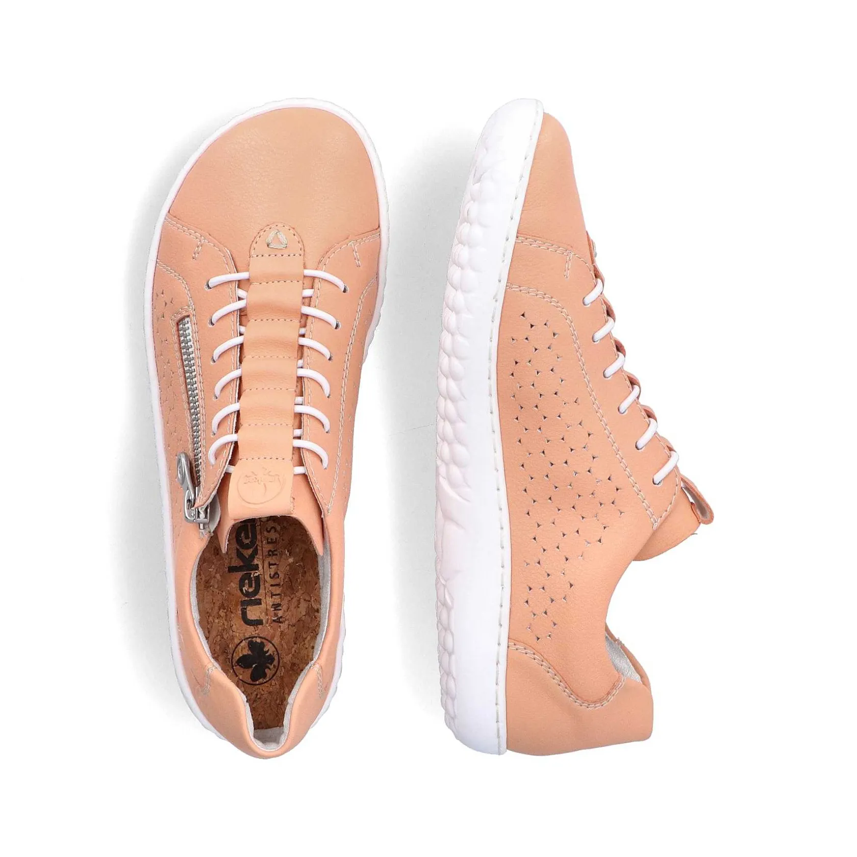 Rieker Colorful Styles-Women'S Slippers Peach