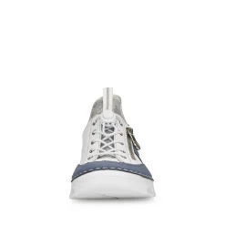 Rieker Low Shoes & Slippers-Women'S Slippers Pure White-Ocean Blue
