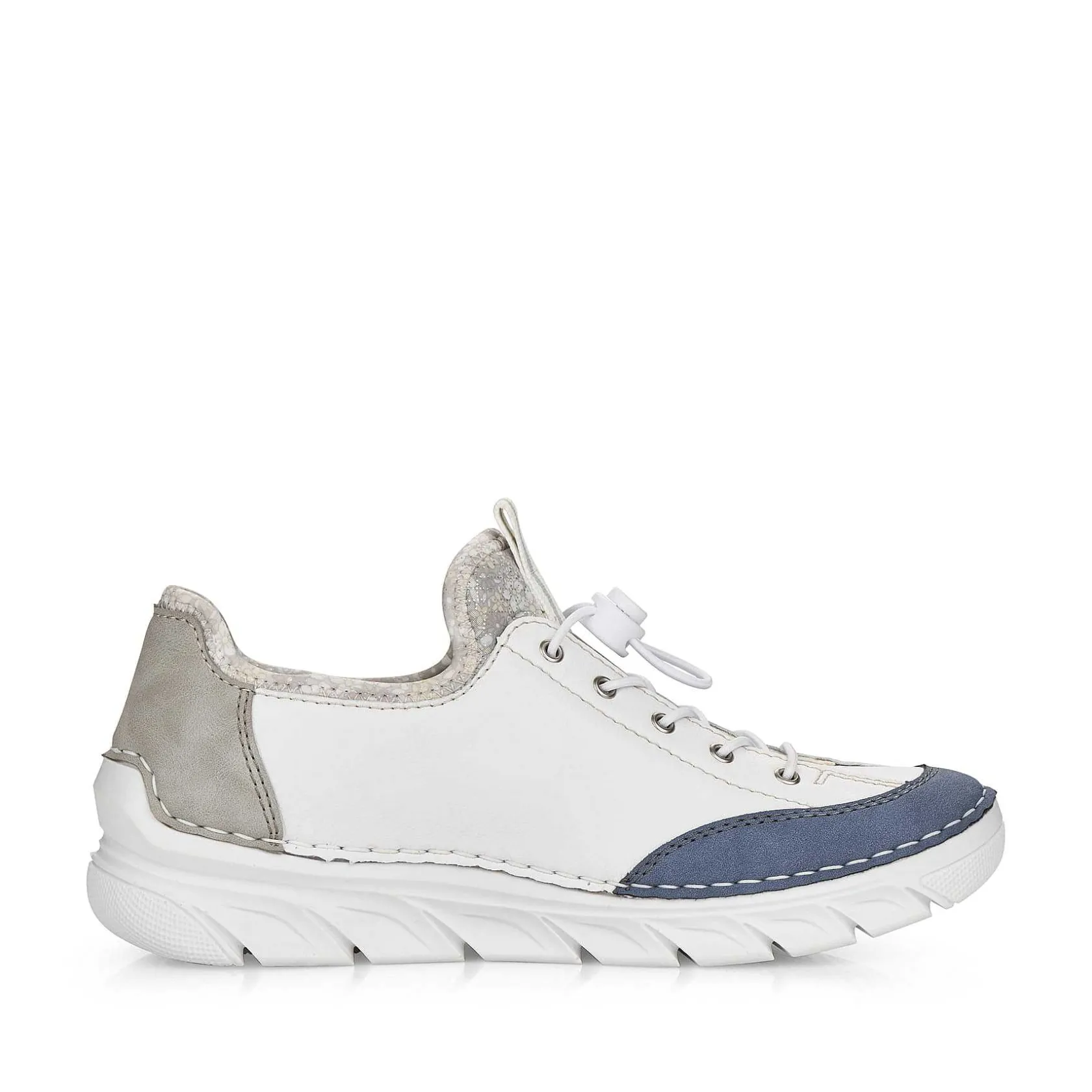 Rieker Low Shoes & Slippers-Women'S Slippers Pure White-Ocean Blue