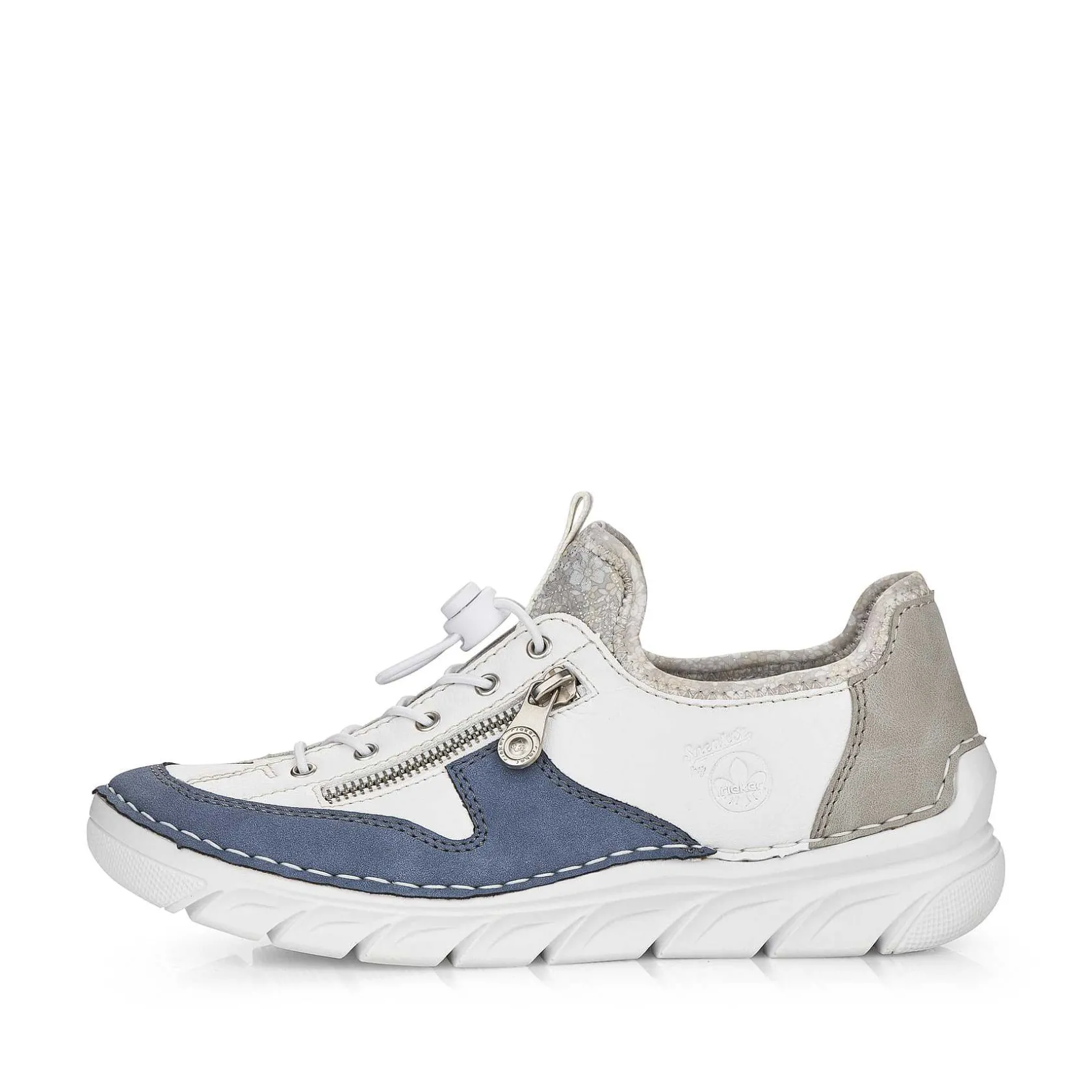 Rieker Low Shoes & Slippers-Women'S Slippers Pure White-Ocean Blue