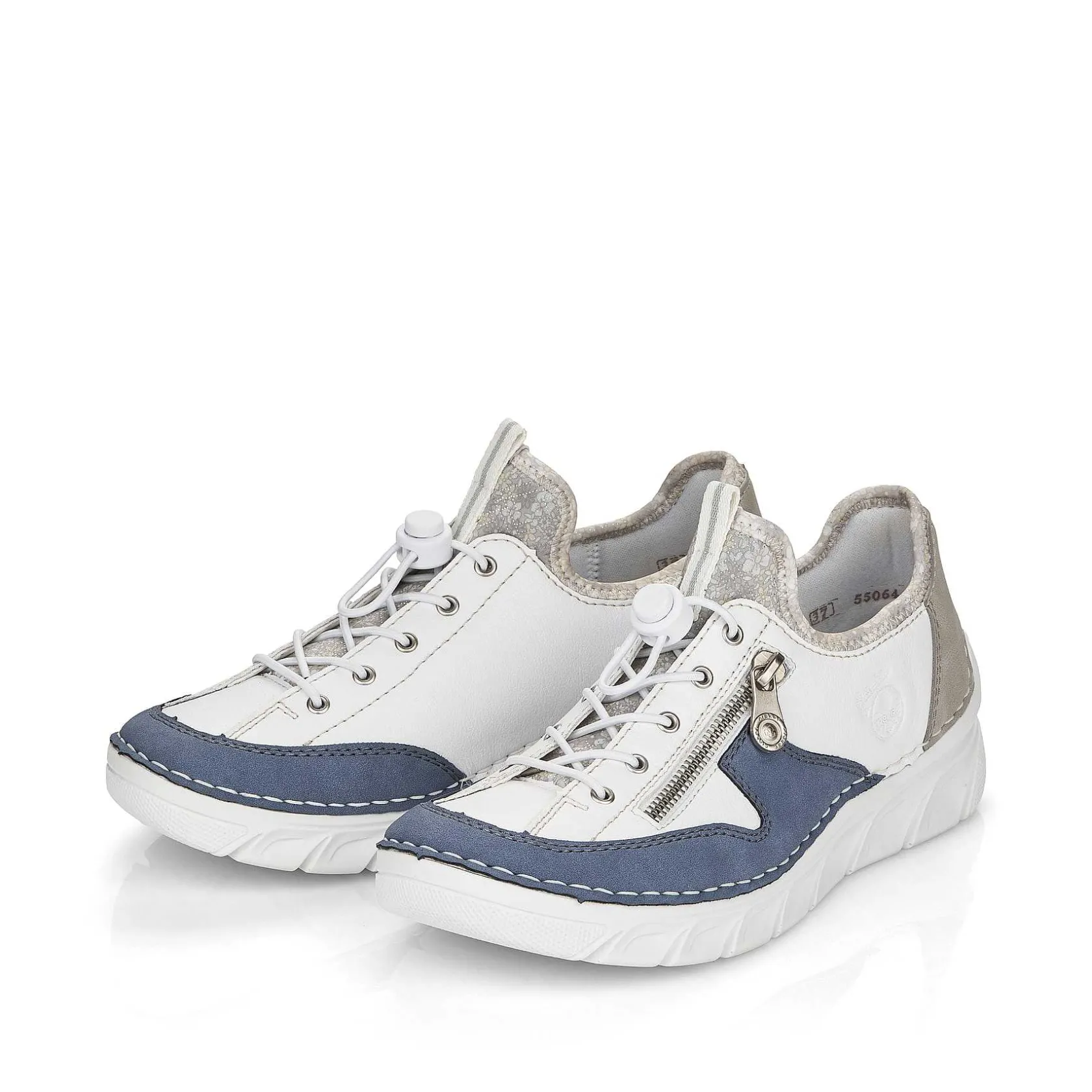 Rieker Low Shoes & Slippers-Women'S Slippers Pure White-Ocean Blue