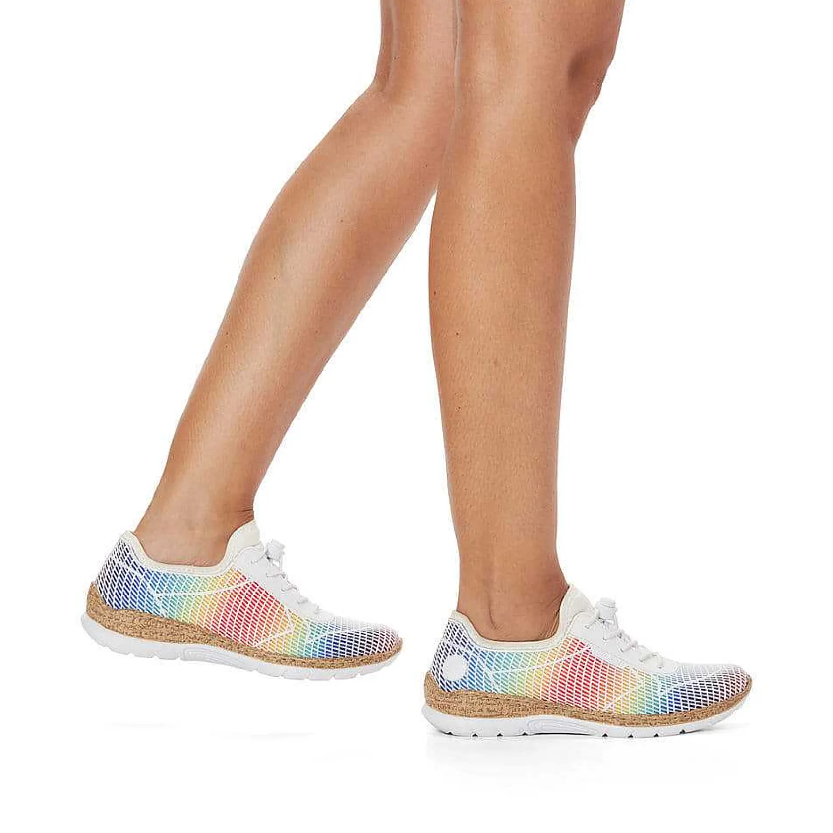 Rieker Colorful Styles-Women'S Slippers Rainbow Colors