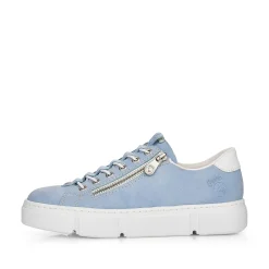 Rieker Colorful Styles-Women'S Slippers Sky Blue