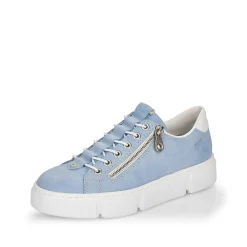Rieker Colorful Styles-Women'S Slippers Sky Blue