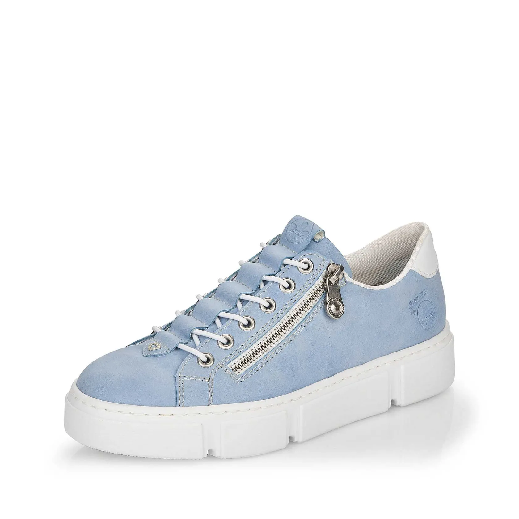 Rieker Colorful Styles-Women'S Slippers Sky Blue