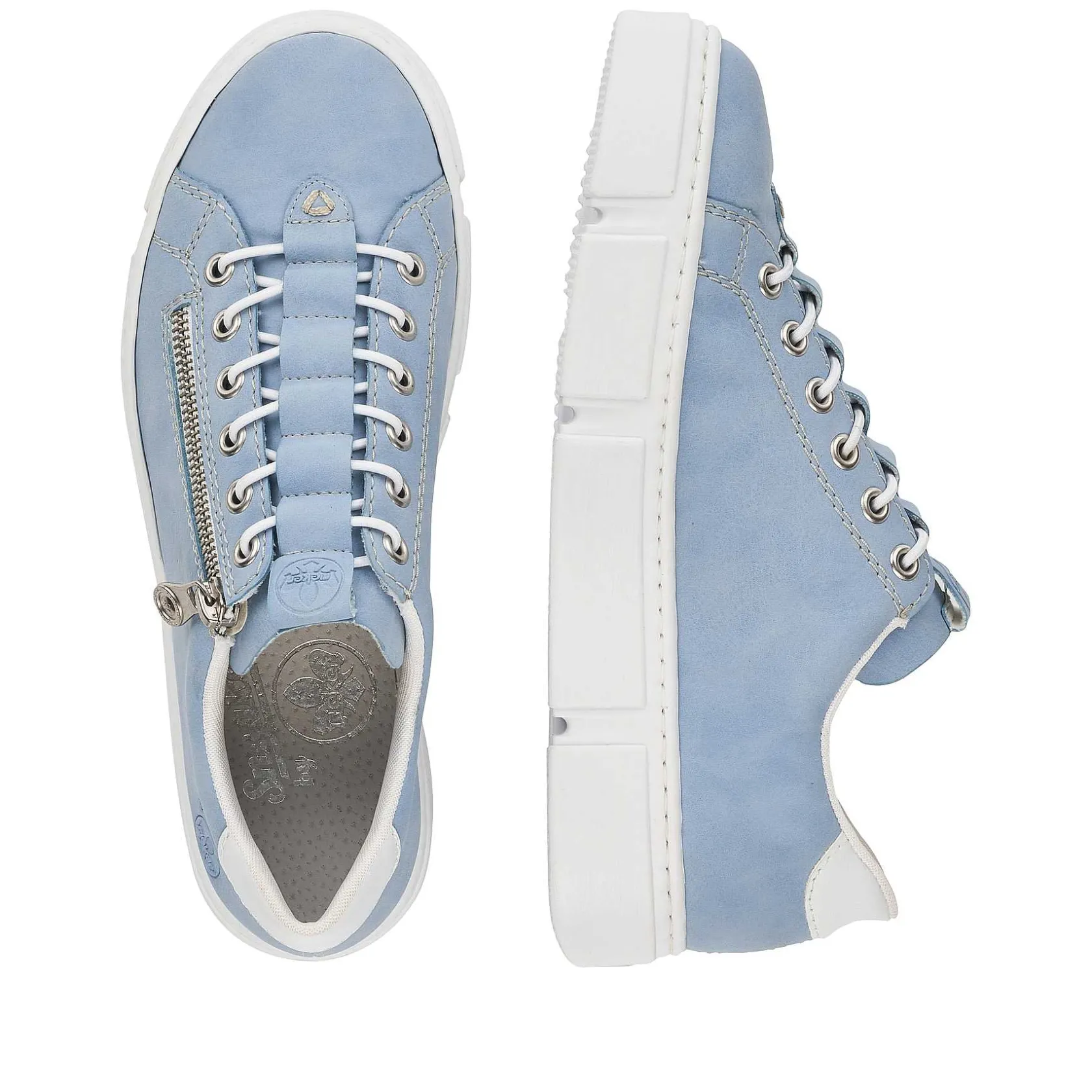 Rieker Colorful Styles-Women'S Slippers Sky Blue