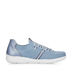 Rieker Colorful Styles-Women'S Slippers Sky Blue-Pure White