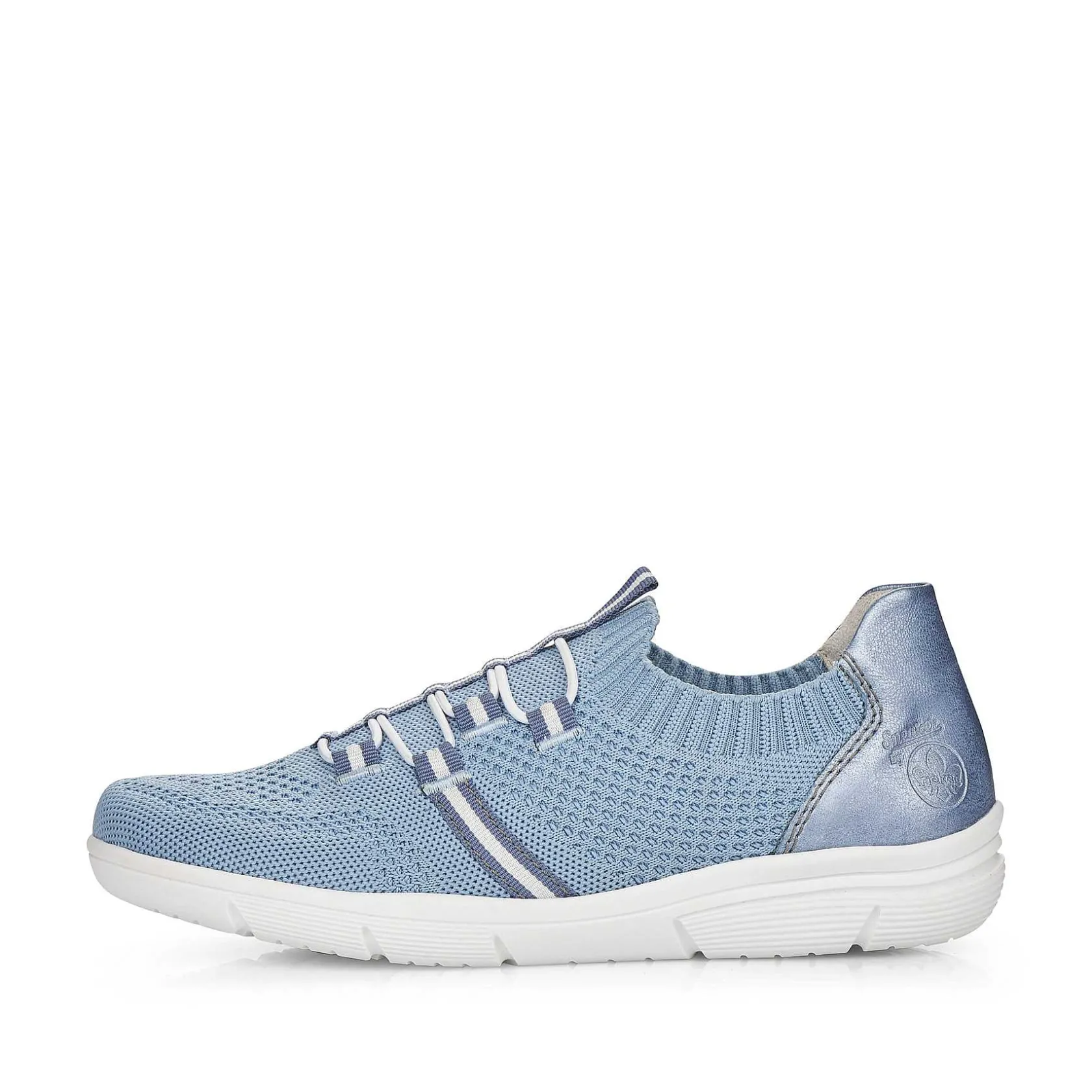 Rieker Colorful Styles-Women'S Slippers Sky Blue-Pure White
