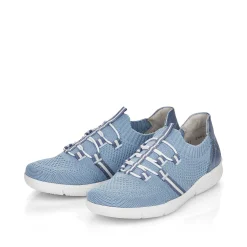 Rieker Colorful Styles-Women'S Slippers Sky Blue-Pure White
