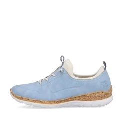 Rieker Colorful Styles-Women'S Slippers Sky Blue