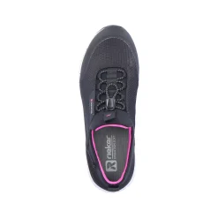 Rieker Low Shoes & Slippers-Women'S Slippers Urban-Black Flamingo-Pink