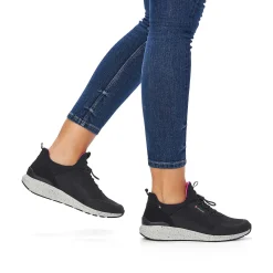 Rieker Low Shoes & Slippers-Women'S Slippers Urban-Black Flamingo-Pink