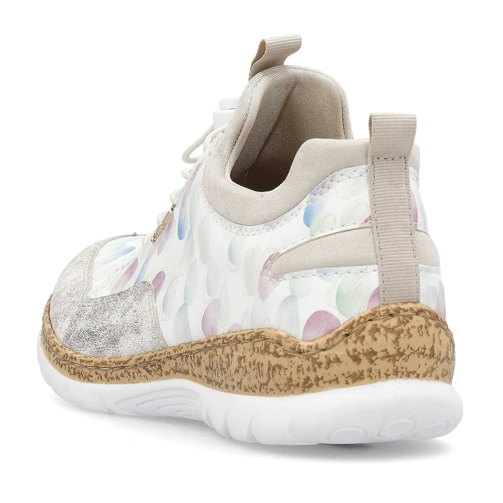 Rieker Low Shoes & Slippers-Women'S Slippers White-Multi-Cream Beige