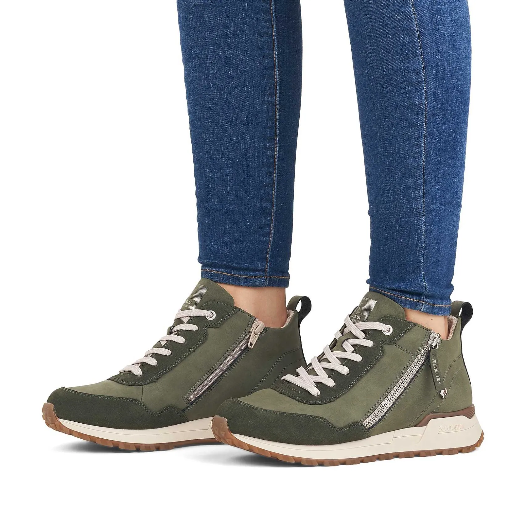 Rieker Sneakers-Women'S Sneaker High Leaf Green