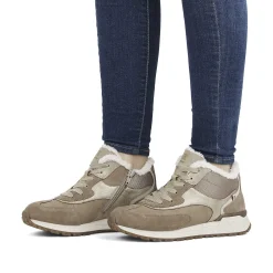 Rieker Sneakers-Women'S Sneaker High Champagne Beige